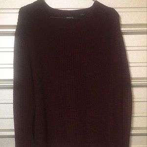 Maroon knit sweater